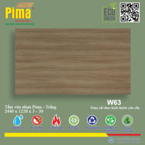 Tấm Ván nhựa Pima Trắng- W63