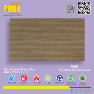 Tấm Ván Nhựa Pima đen- W63