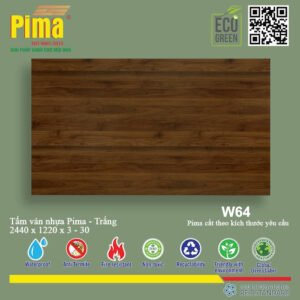 Tấm Ván nhựa Pima Trắng- W64