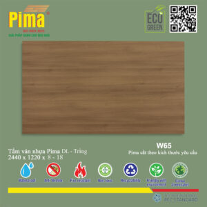 Tấm Ván Nhựa PIMA DL Trắng- W65