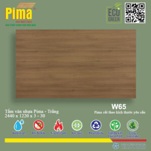 Tấm Ván nhựa Pima Trắng- W65