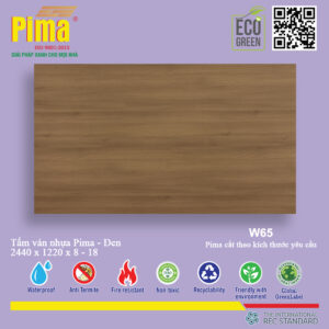 Tấm Ván Nhựa Pima đen- W65