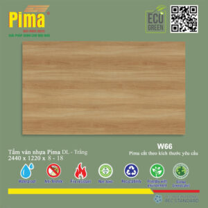 Tấm Ván Nhựa PIMA DL Trắng- W66