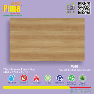 Tấm Ván Nhựa Pima đen- W66
