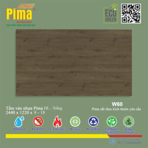 Tấm Ván Nhựa PIMA DL Trắng- W60