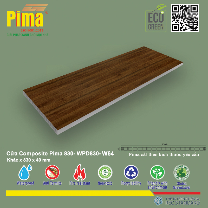 Phôi Cánh Cửa Composite PIMA 830*Khác- W64
