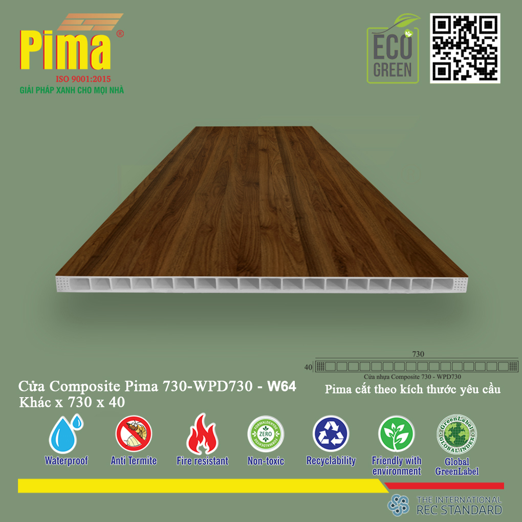 Phôi Cánh Cửa Composite PIMA 730*Khác- W64 Phôi Cánh Cửa Composite PIMA 730*Khác- W64