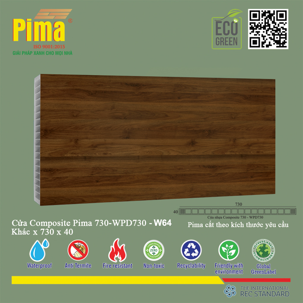 Phôi Cánh Cửa Composite PIMA 730*Khác- W64 Phôi Cánh Cửa Composite PIMA 730*Khác- W64