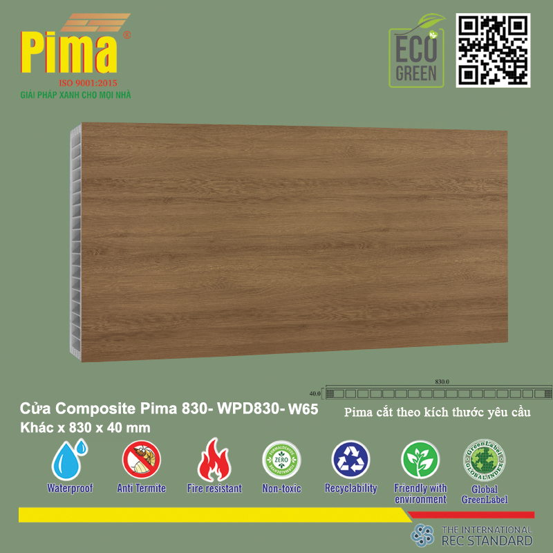 Phôi Cánh Cửa Composite PIMA 830*Khác- W65
