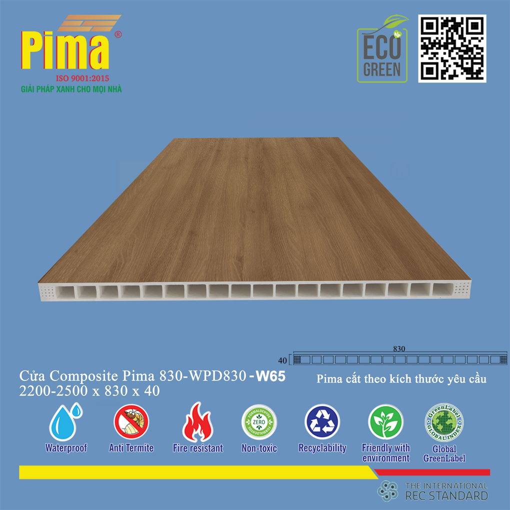 Phôi Cánh Cửa Composite PIMA 830*2200- W65 Phôi Cánh Cửa Composite PIMA 830*2200- W65