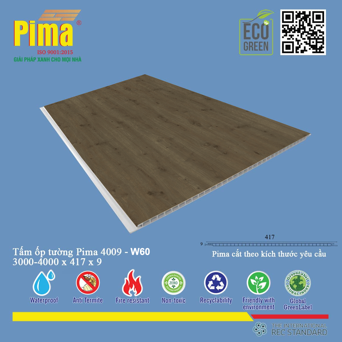 Tấm Ốp Tường Pima 4009- W60