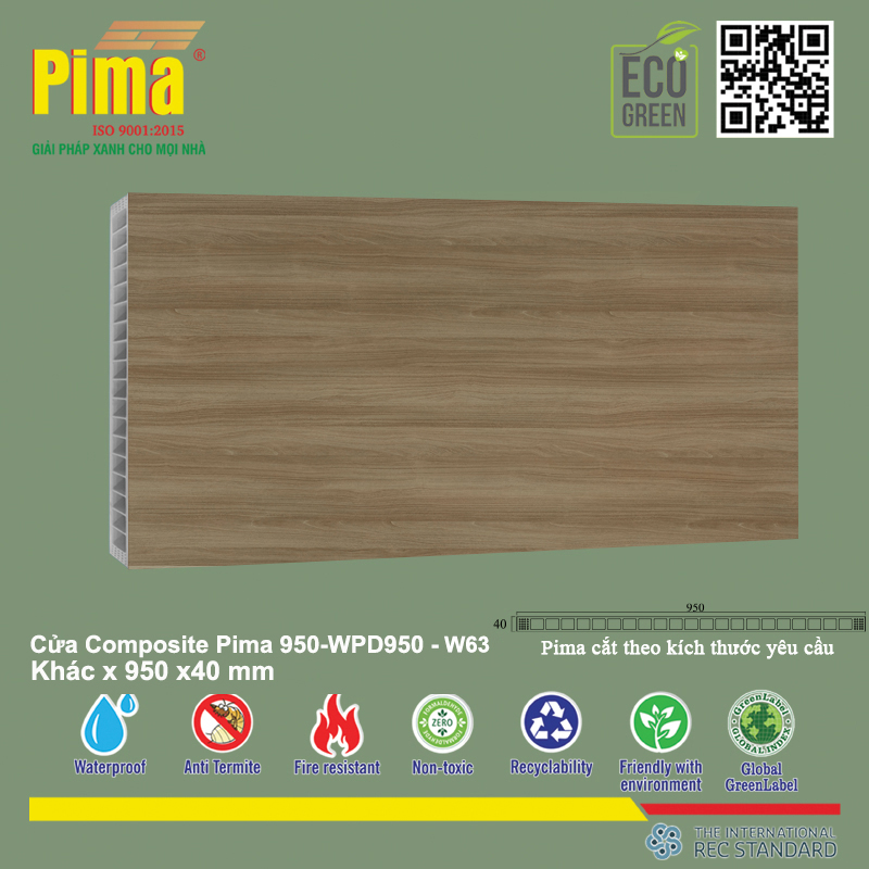 Phôi Cánh Cửa Composite PIMA 950*khác- W63 Phôi Cánh Cửa Composite PIMA 950*khác- W63