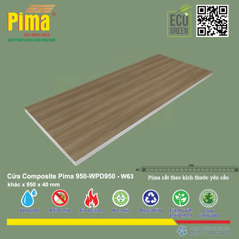 Phôi Cánh Cửa Composite PIMA 950*khác- W63 Phôi Cánh Cửa Composite PIMA 950*khác- W63