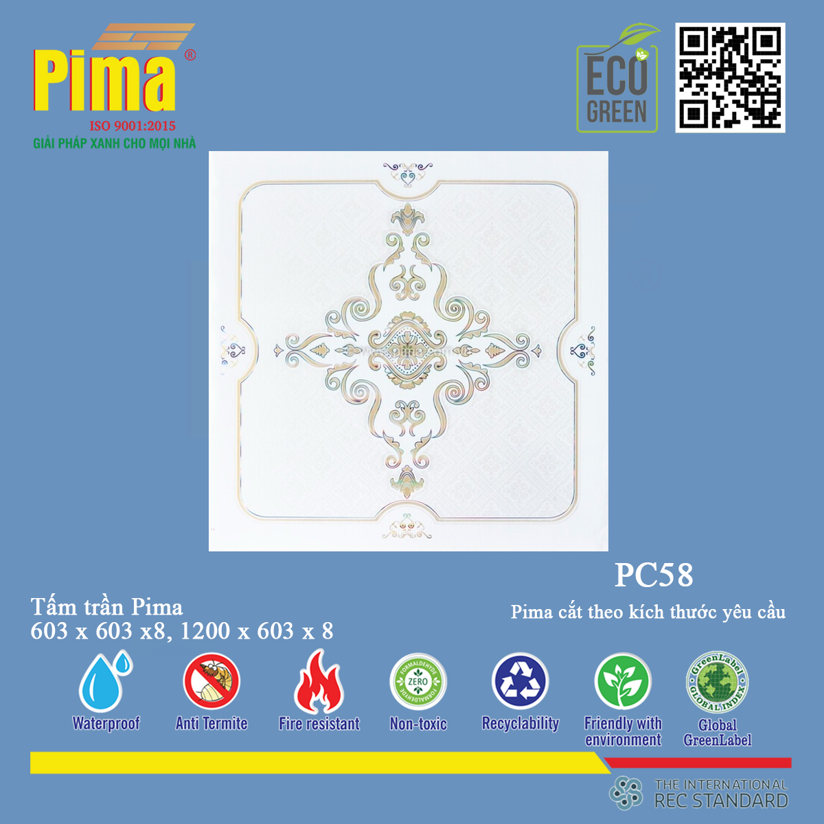 tấm trần Pima PC58 (2)