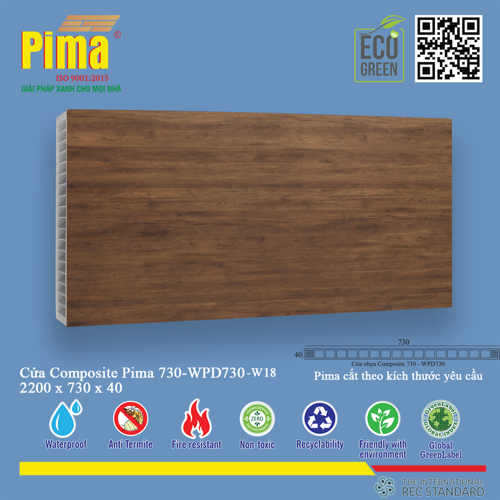Phôi Cánh Cửa Composite PIMA 730-2200- W18