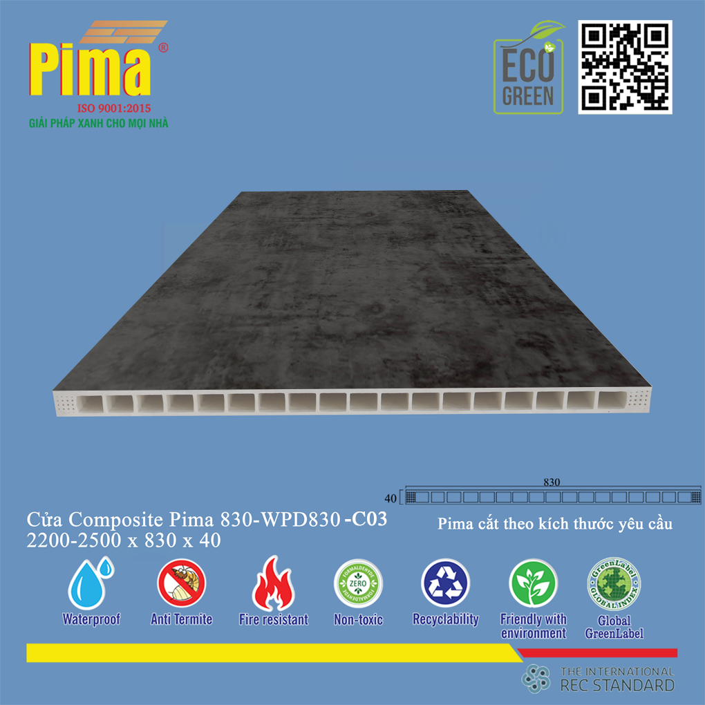 Phôi Cánh Cửa Composite PIMA 830*2200- C03