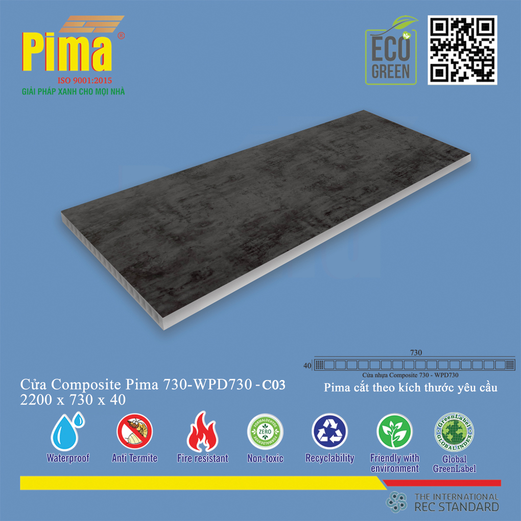Phôi Cánh Cửa Composite PIMA 730-2200- C03