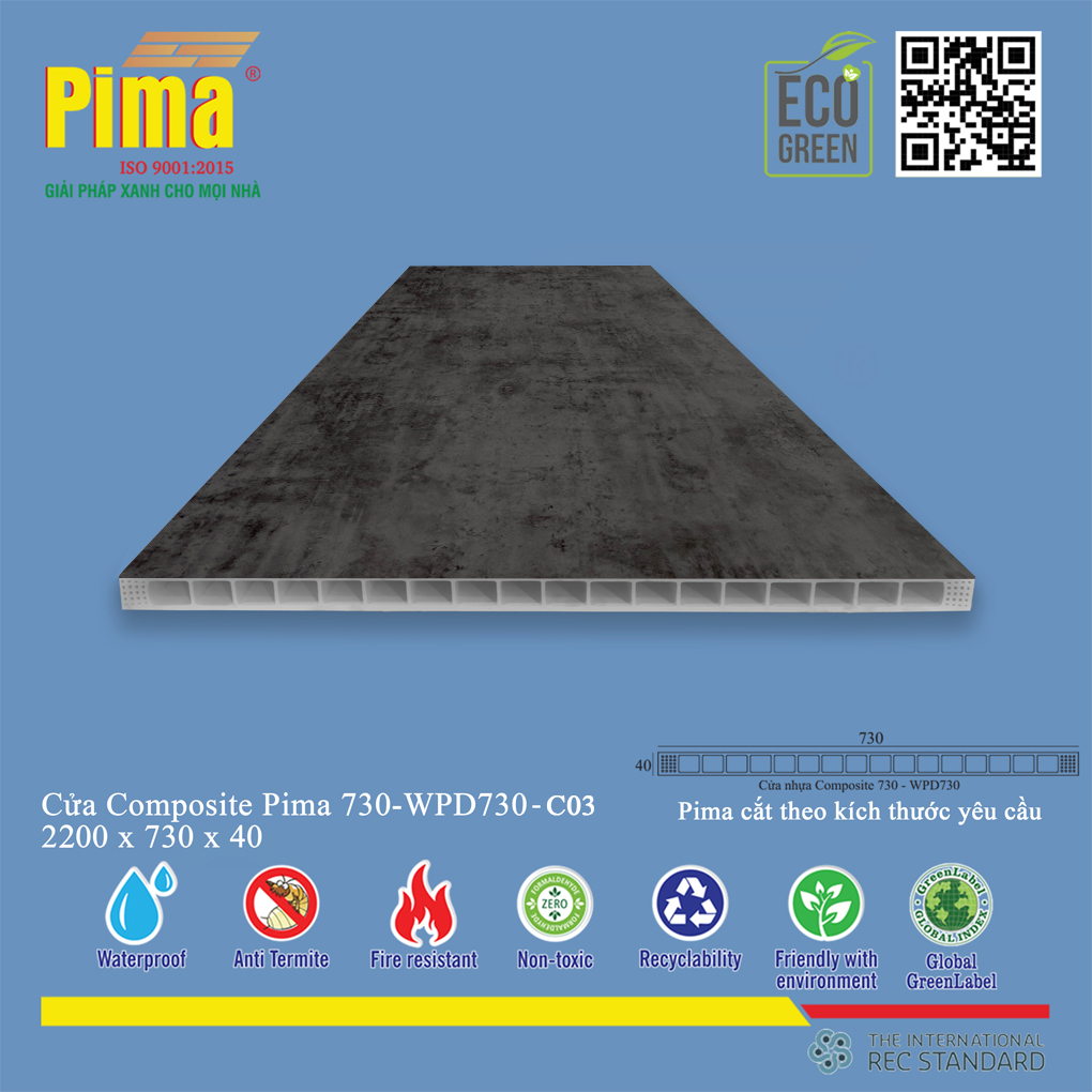 Phôi Cánh Cửa Composite PIMA 730-2200- C03