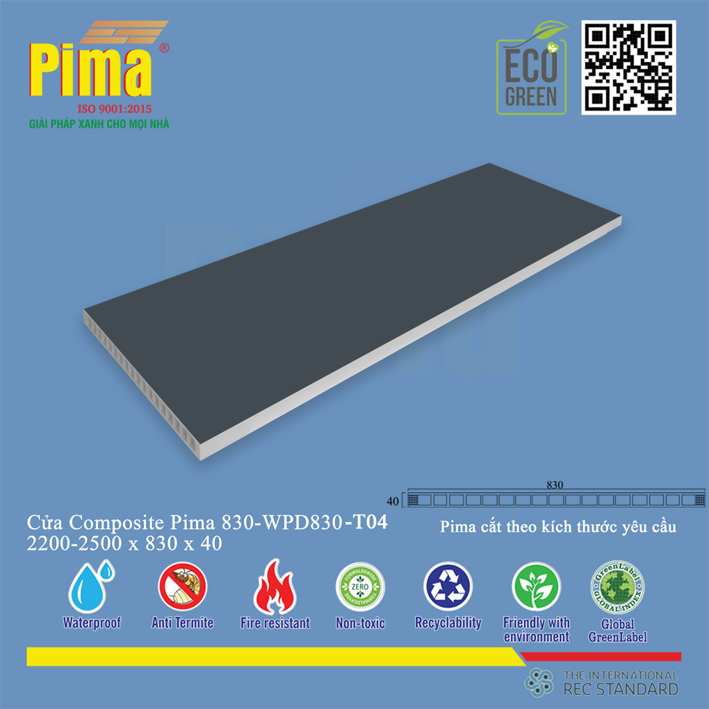Phôi Cánh Cửa Composite PIMA 830*2200- T04