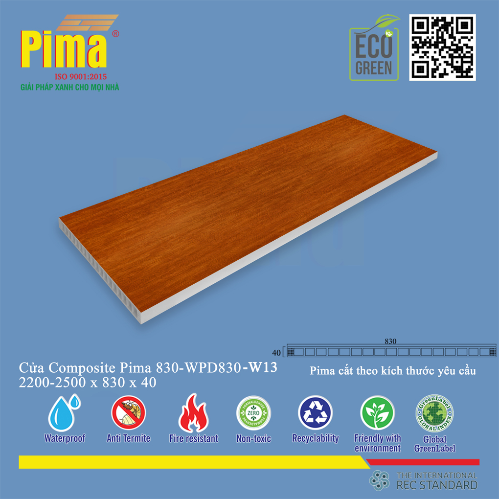 Phôi Cánh Cửa Composite PIMA 830*2200- W13