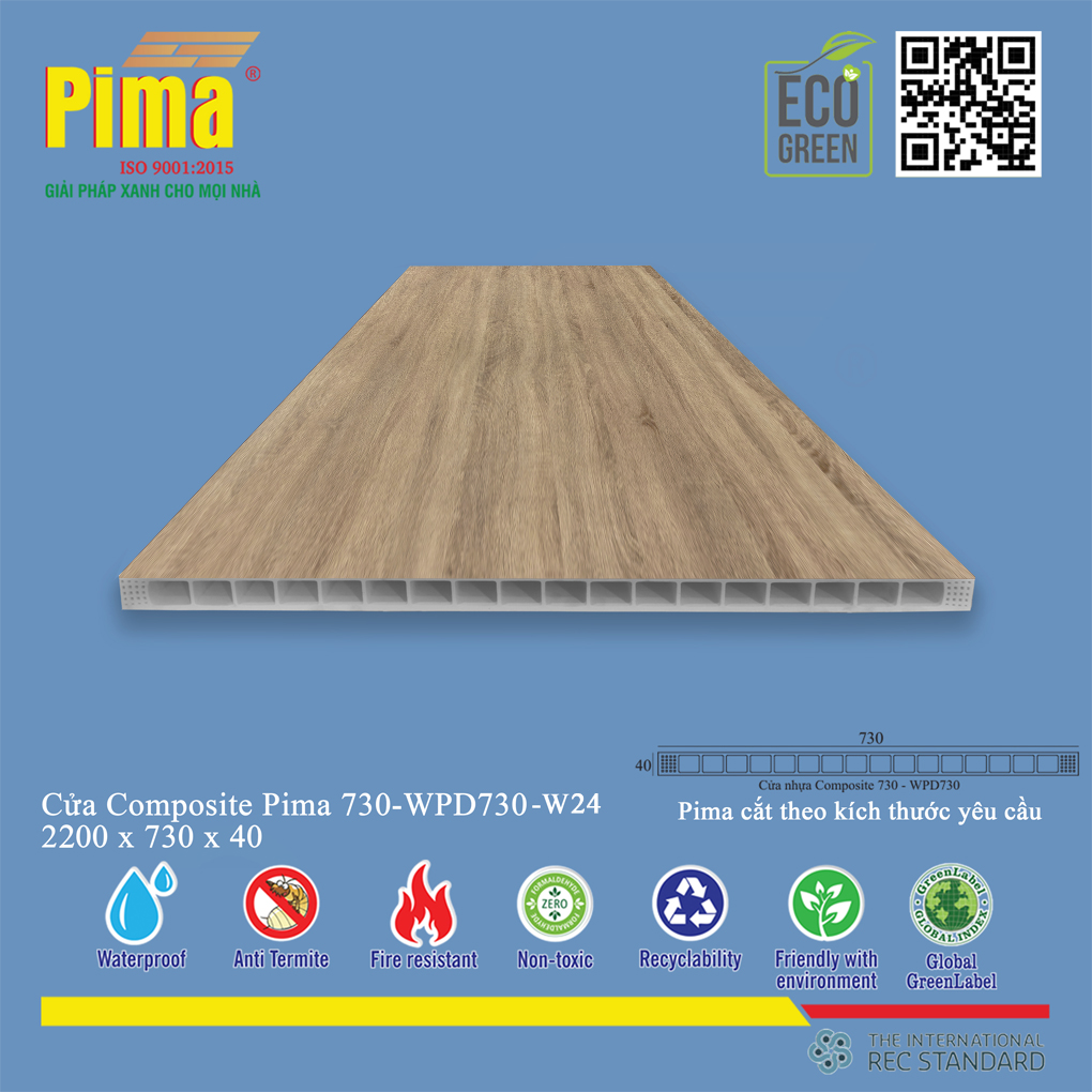Phôi Cánh Cửa Composite PIMA 730-2200- W24
