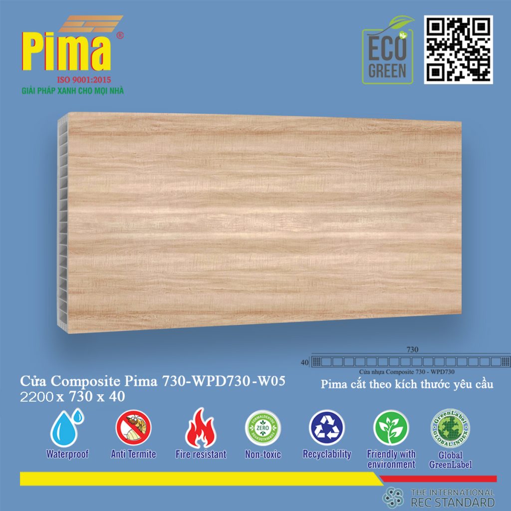 Phôi Cánh Cửa Composite PIMA 730- W05 