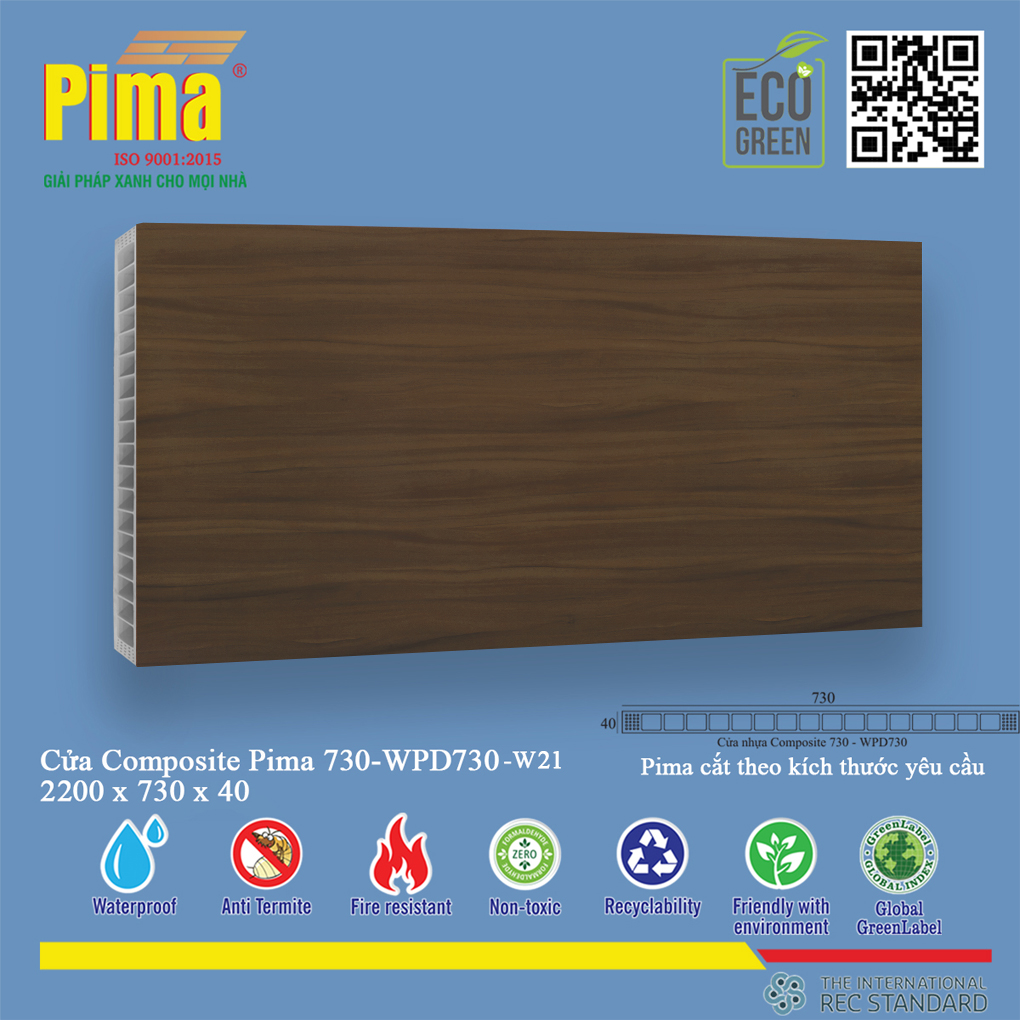 Phôi Cánh Cửa Composite PIMA 730-2200- W21