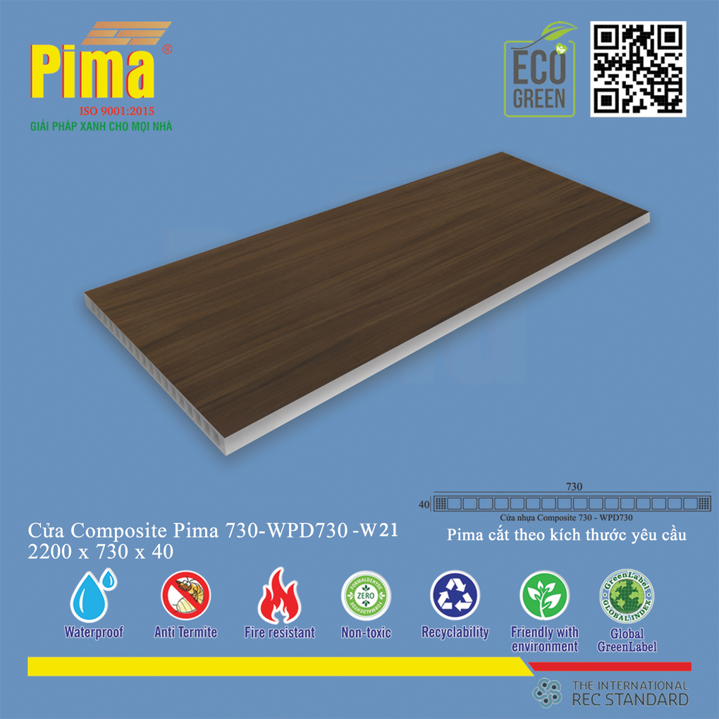 Phôi Cánh Cửa Composite PIMA 730-2200- W21