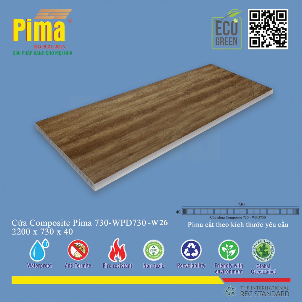 Phôi Cánh Cửa Composite PIMA 730-2200- W26