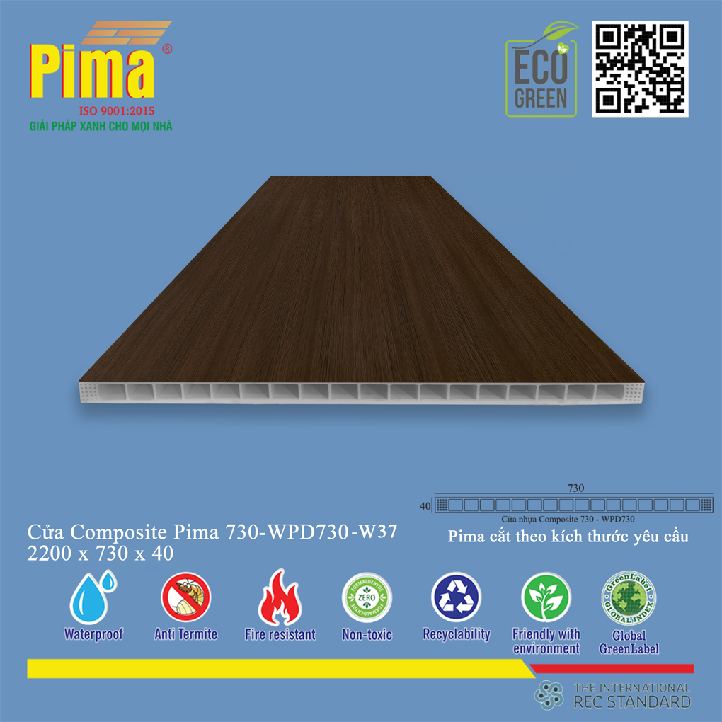 Phôi Cánh Cửa Composite PIMA 730-2200- W37