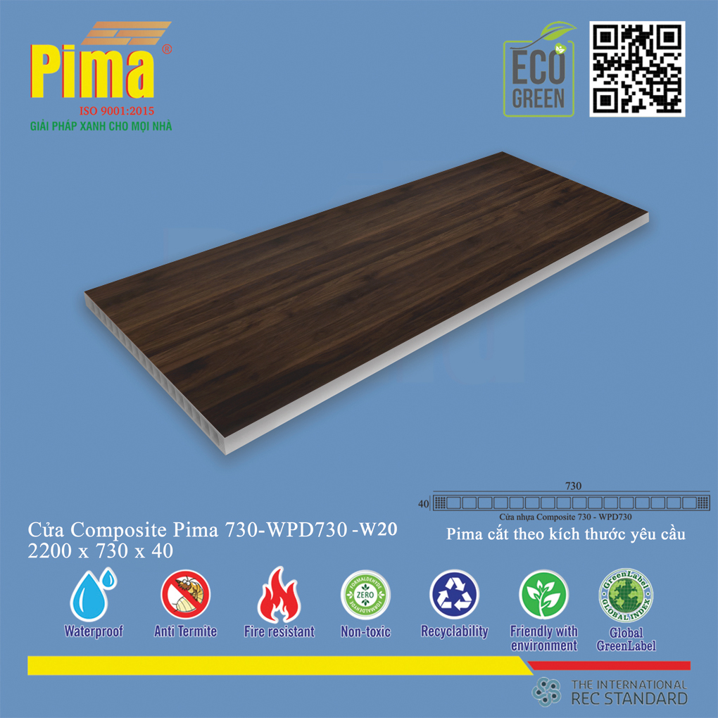 Phôi Cánh Cửa Composite PIMA 730-2200- W20