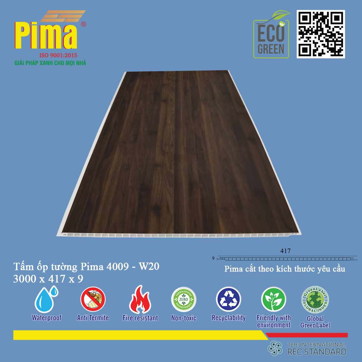 Tấm Ốp Tường Pima 4009- W20