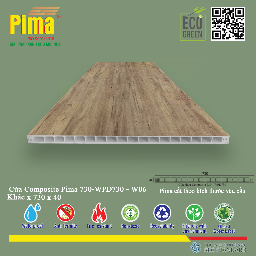 Phôi Cánh Cửa Composite PIMA 730*Khác- W06