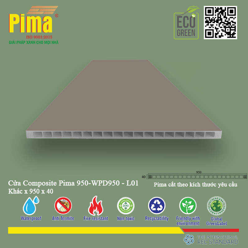 Phôi Cánh Cửa Composite PIMA 950*khác- L01