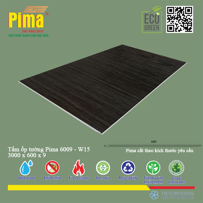 Tấm Ốp Tường Pima 6009-W15