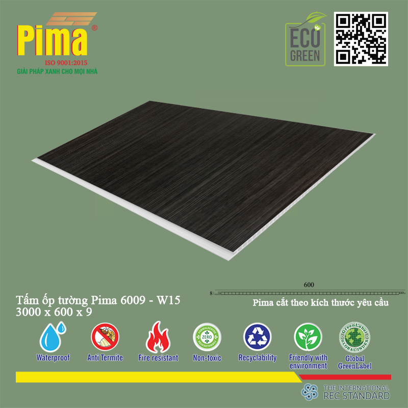 Tấm Ốp Tường Pima 6009-W15