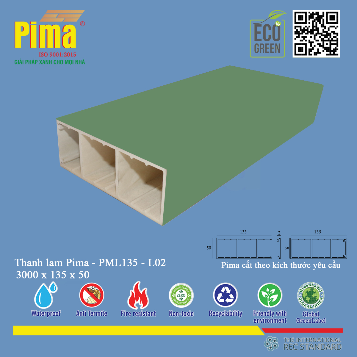 Thanh lam Pima- PML135 - L02