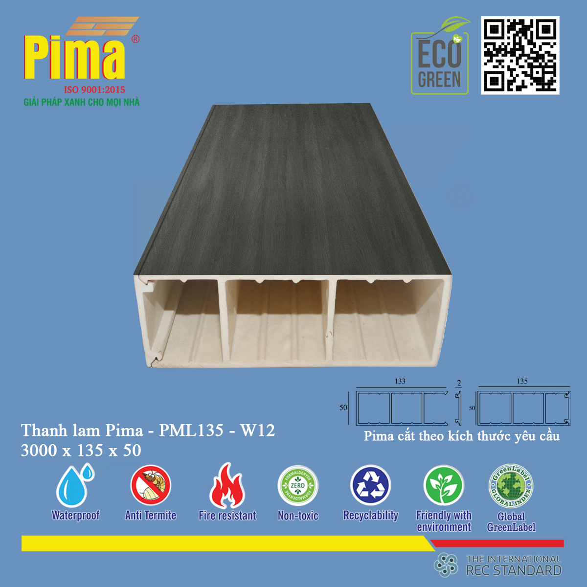 Thanh lam Pima- PML135- W12
