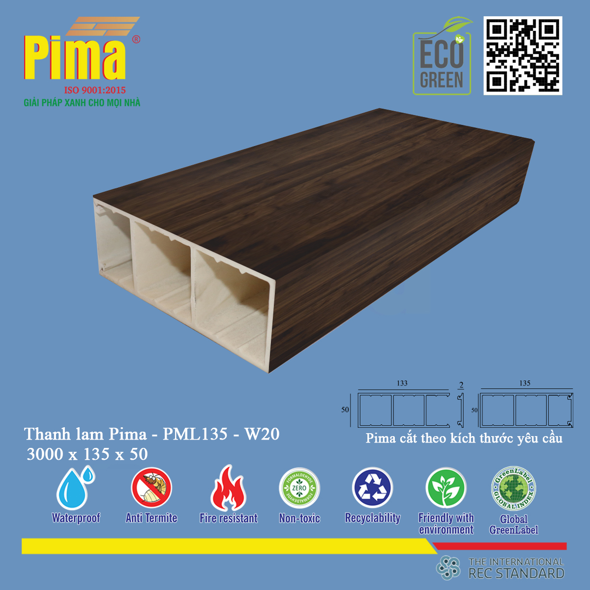 Thanh lam Pima- PML135 - W20