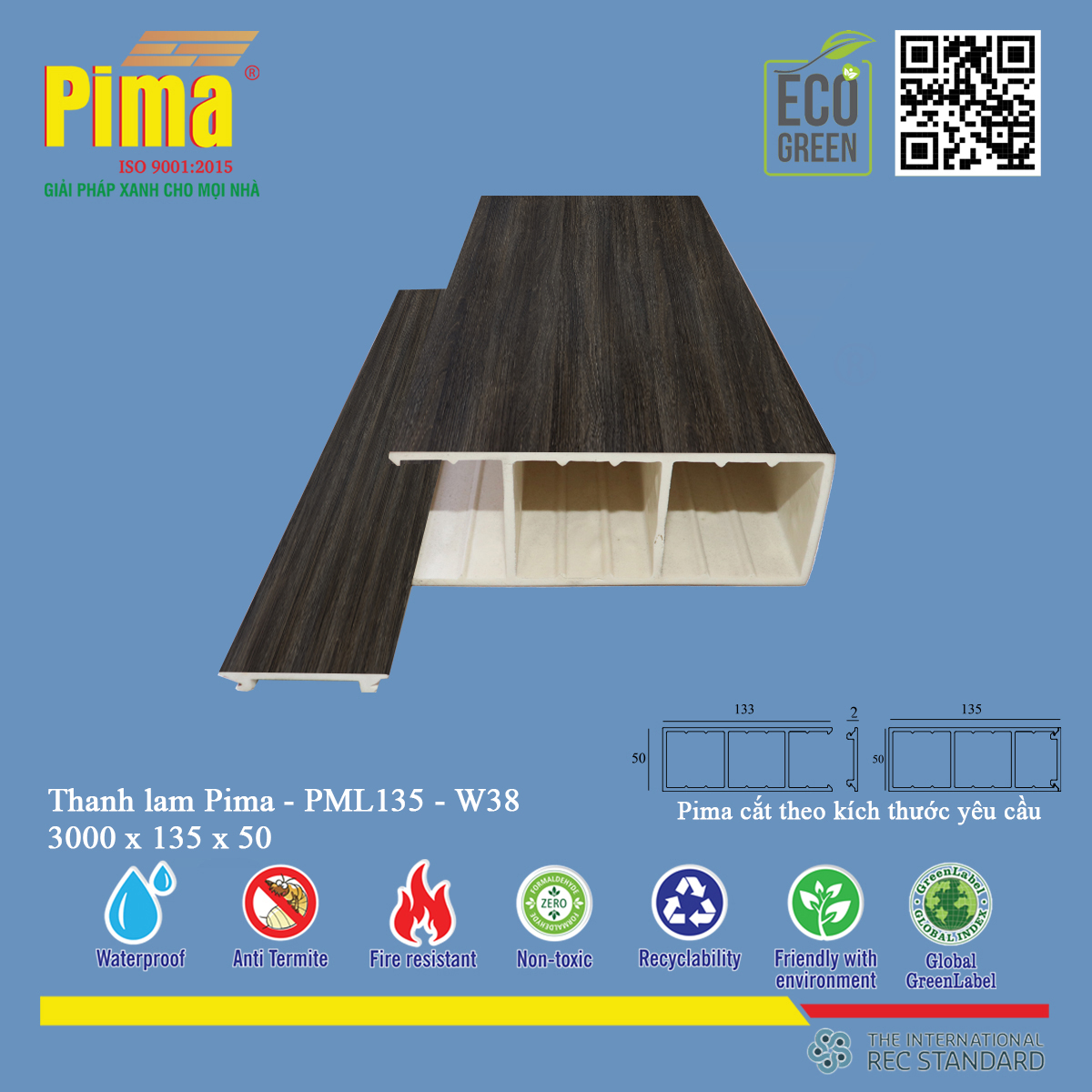 Thanh lam Pima- PML135 - W38