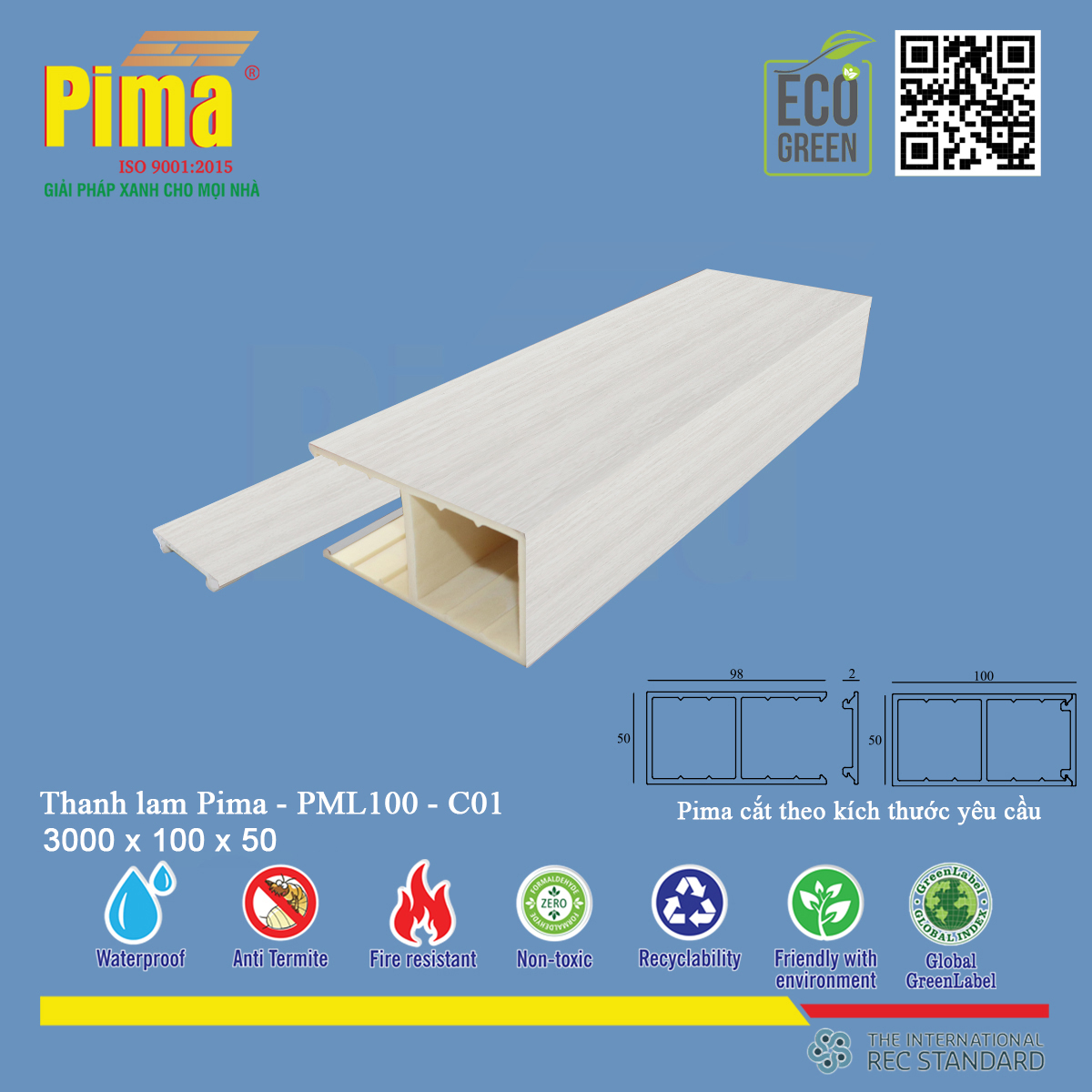 Thanh lam Pima- PML100- C01