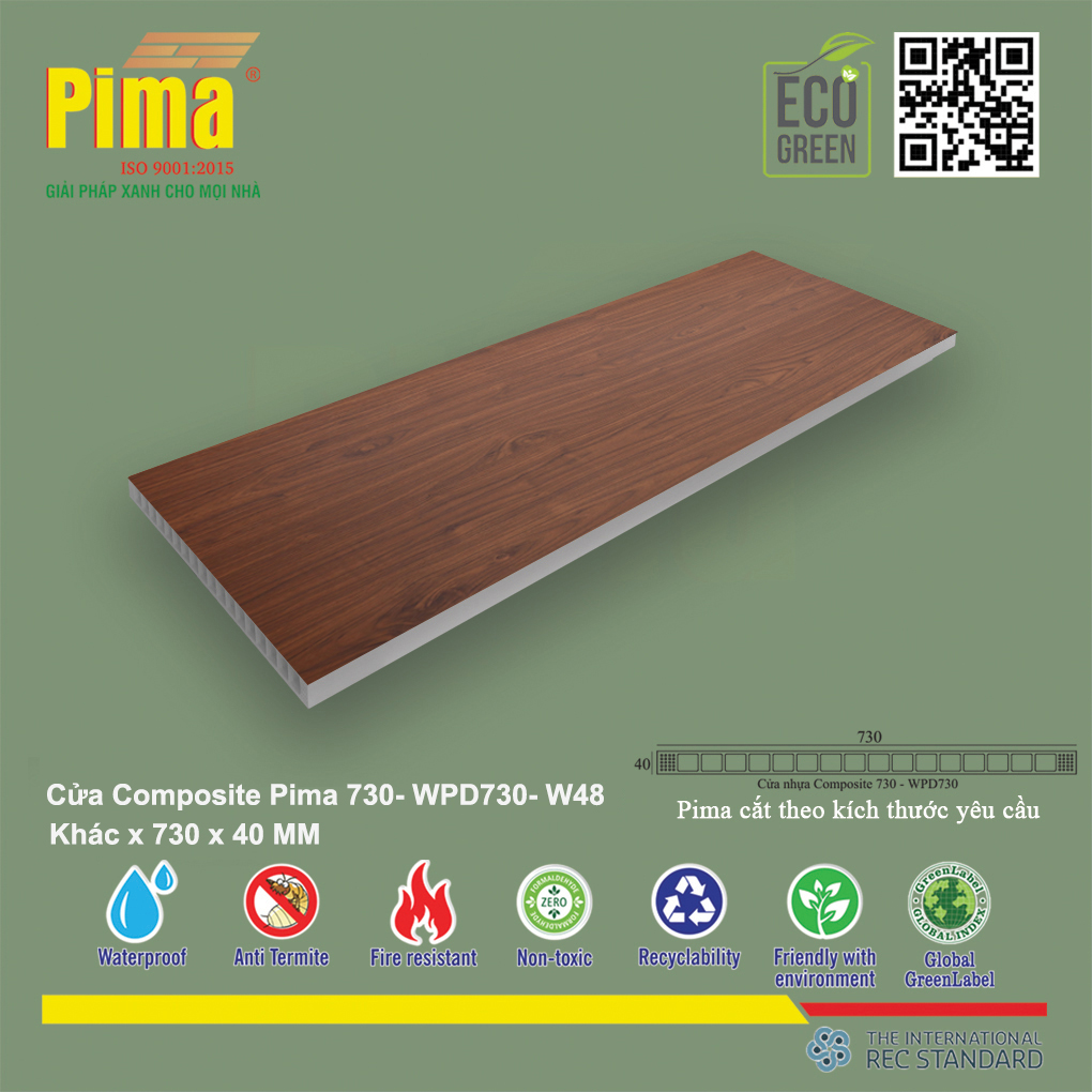 Phôi Cánh Cửa Composite PIMA 730*Khác- W48