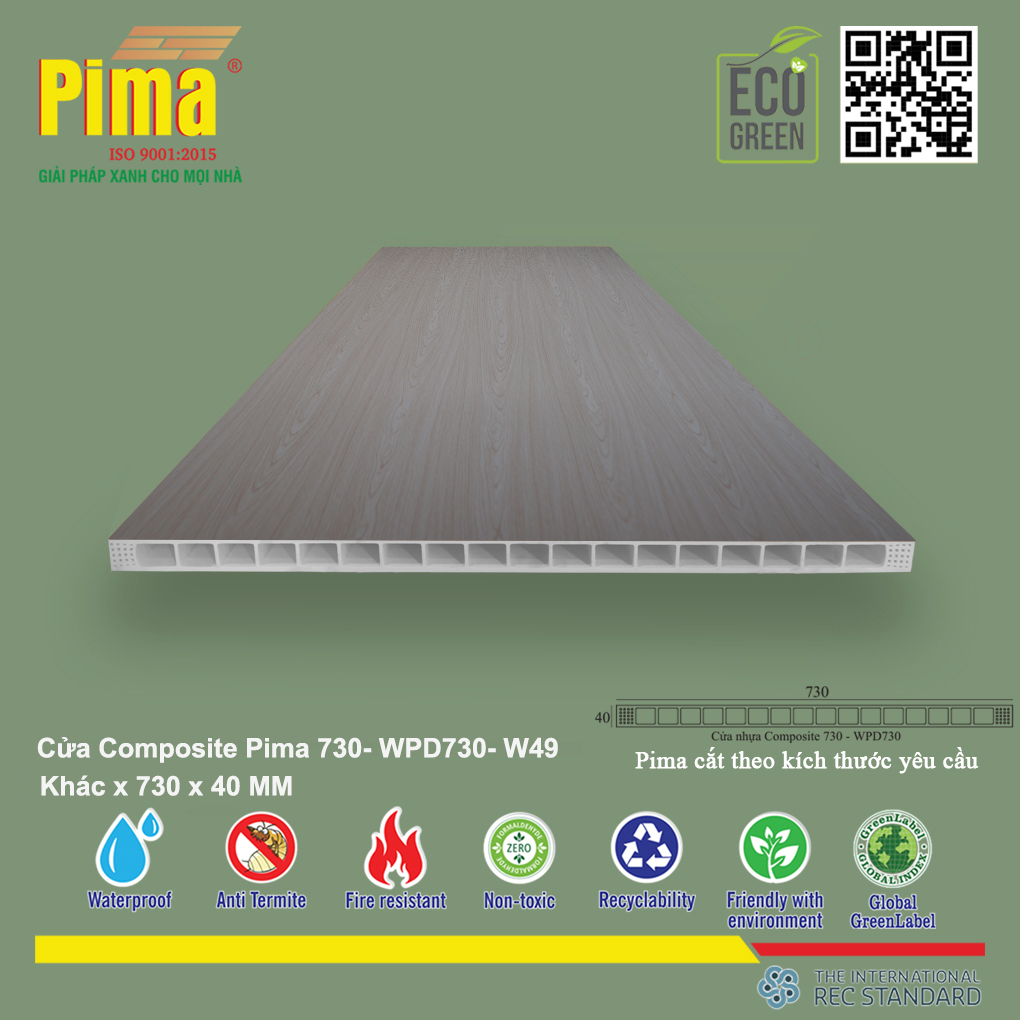 Phôi Cánh Cửa Composite PIMA 730*Khác- W49