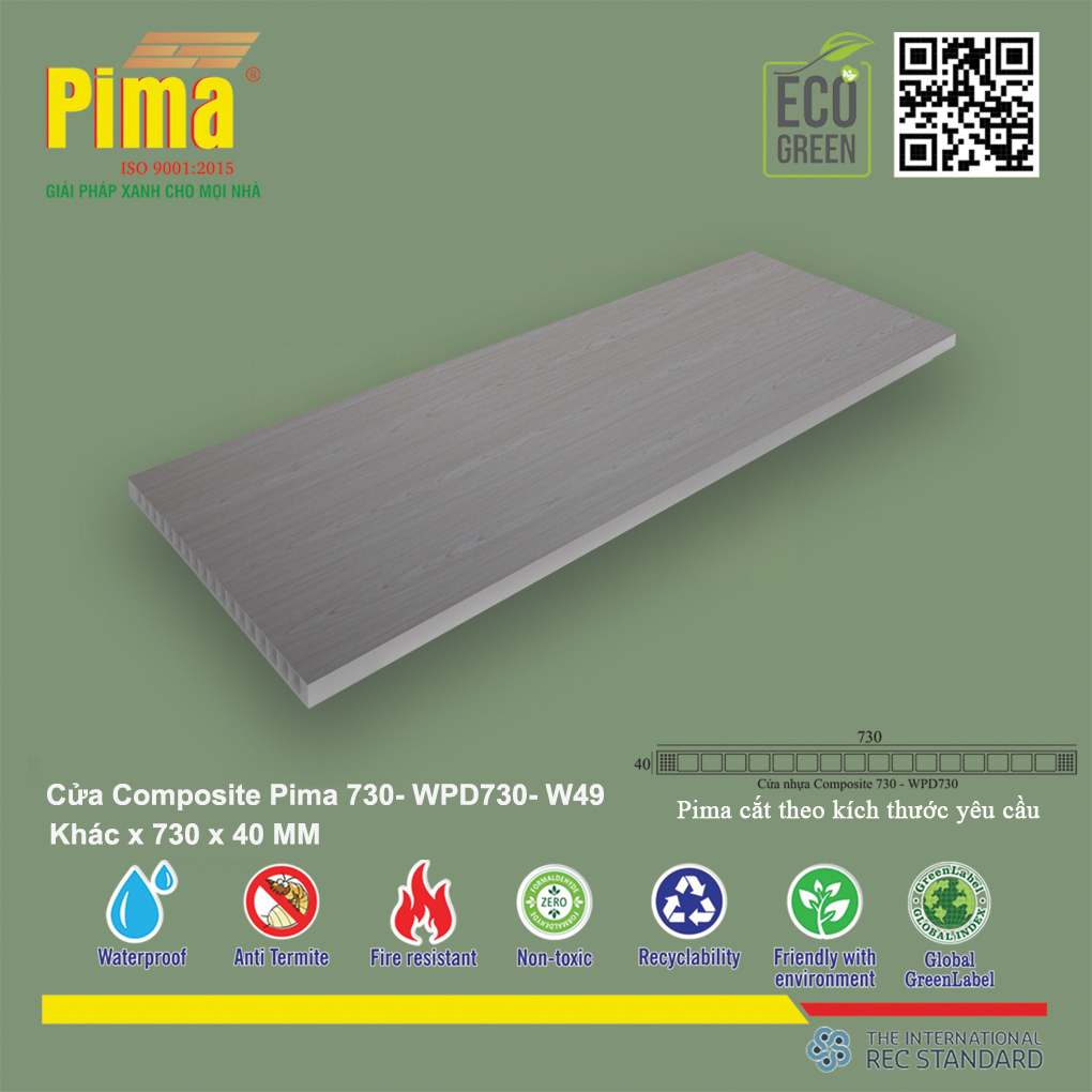 Phôi Cánh Cửa Composite PIMA 730*Khác- W49