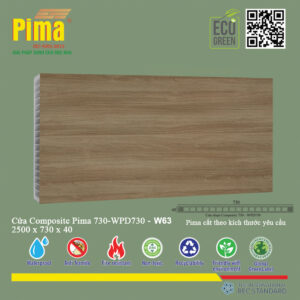 Phôi Cánh Cửa Composite PIMA 730*2500- W63